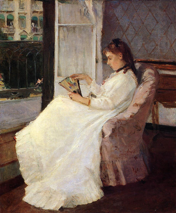the artist s sister at a window