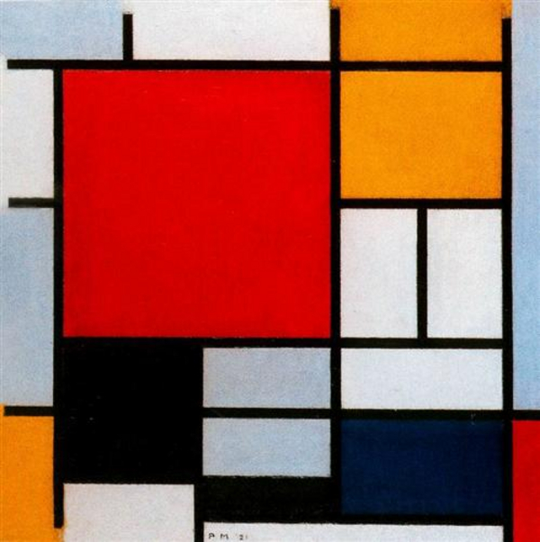 Composition with Large Red  Piet Mondrian  1921