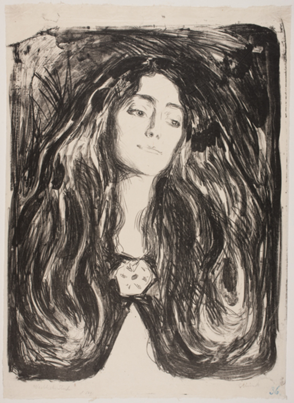Edvard Munch  Madonna  trykteknik  smk
