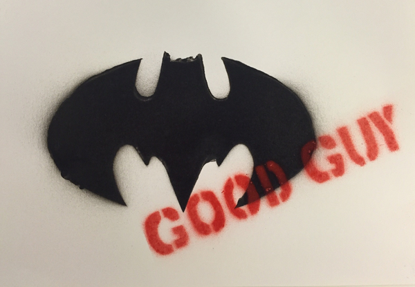 Batman  stencil 01